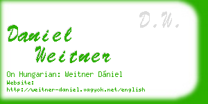 daniel weitner business card